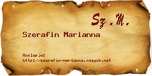 Szerafin Marianna névjegykártya